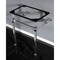 Fauceture VAH242030C Templeton 24"x20-3/8"x30" Acrylic Console Sink Legs, Chrm VAH242030C - alternate 2